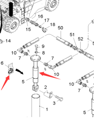  road milling machine leg cylinder part number 80025