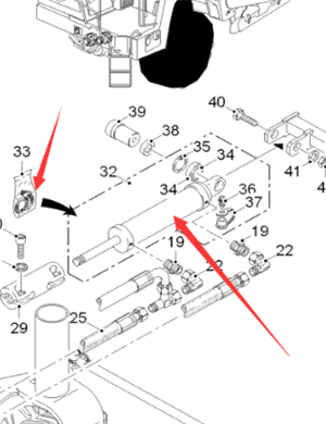  road milling machine steering cylinder part number 2134895