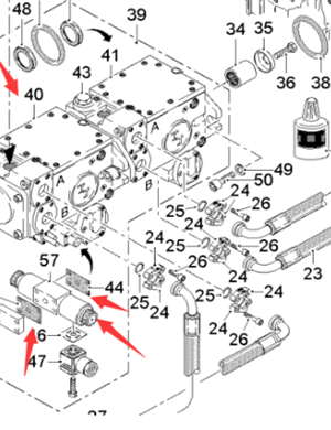  road milling machine walking pump 1 part number 154408