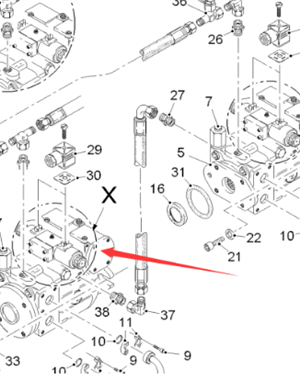  road milling machine slurry drive pump part number 138897