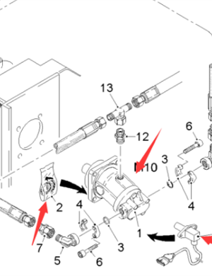  pavement milling machine foam asphalt drive motor part number 188305