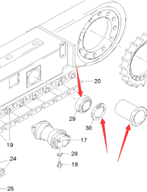  road milling machine universal bearing part number 18503