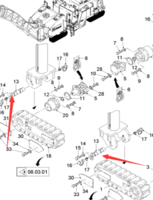  Road Milling Machine Steel Pin Part Number 159196