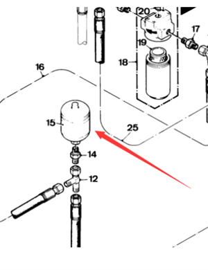  road milling machine walking accumulator part number 7708