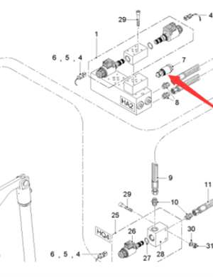  road milling machine overflow valve part number 2503542