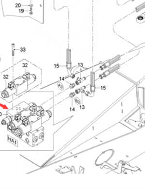  road milling machine conveyor belt rotary brake valve part number 172186