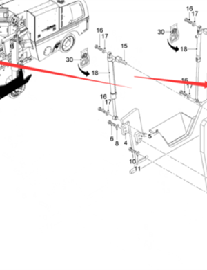  road milling machine left panel part number 2273218