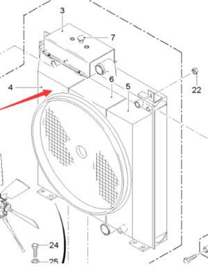  road milling machine engine water tank part number 2053240