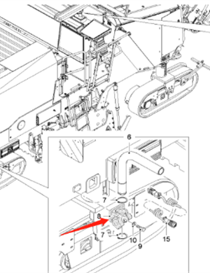  road milling machine support seat part number 2053061