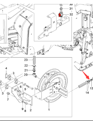  road milling machine cleaning high-pressure water gun part number 146168