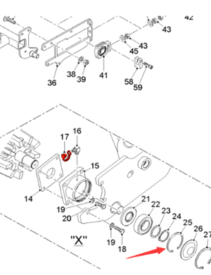  Road Surface Milling Machine Primary Return Roll Locking Ring Part Number 10452