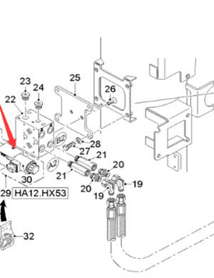  road milling machine leg cylinder solenoid valve part number 2305480