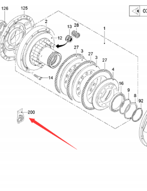  Road Milling Machine Clutch Repair Kit Part Number 185023