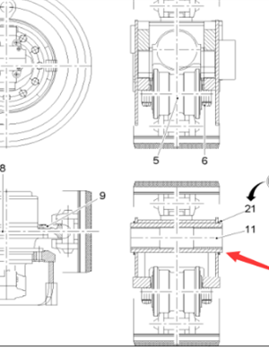  road milling machine track bracket bearing part number 153718