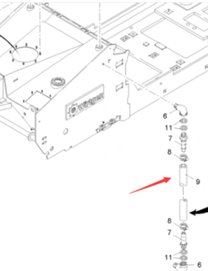  road milling machine water tank water level indicator part number 146059