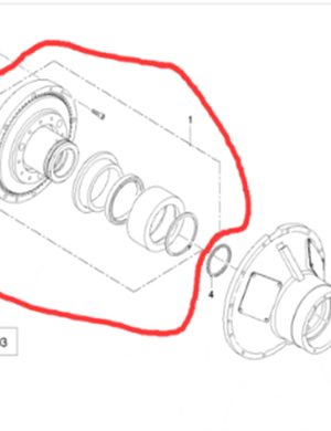  road milling machine clutch main core part number 2139393