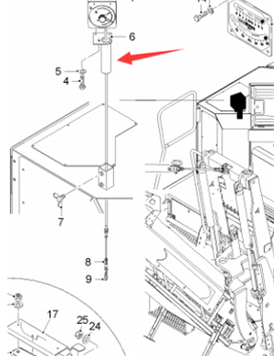  road milling machine support rod part number 102080