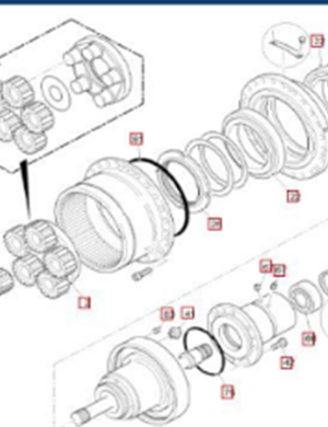  road milling machine reducer floating oil seal part number 12961