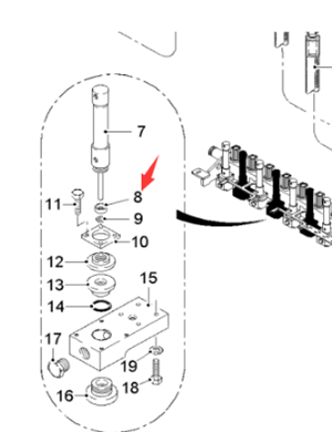  road milling machine spray cylinder spacing ring part number 71758