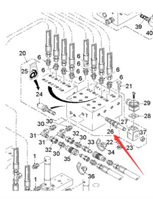  Road Milling Machine Direction Valve Part Number 163976