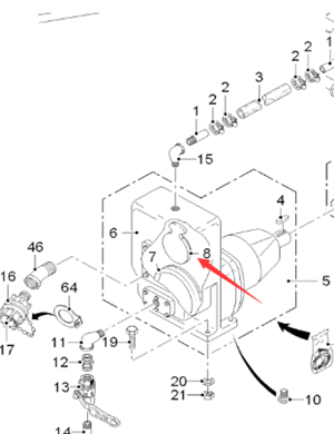  road milling machine water injection pump valve part number 58078