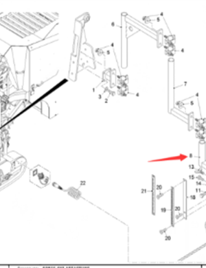  pavement milling machine leveling instrument bracket part number39223