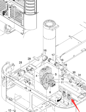  Pavement Milling Machine Water Pump Repair Kit Part Number 2225732