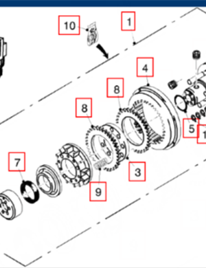  road milling machine milling drum clutch assembly part number 138200