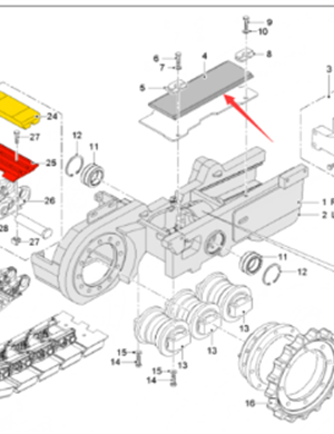  road milling machine wear-resistant skateboard part number 2056527