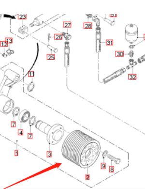  road milling machine pulley part number 186903