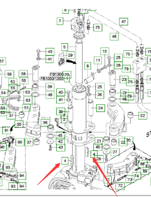  road milling machine guide key part number 153280  