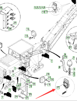  Road Milling Machine Work Light Part Number 2145206