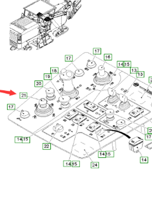  Road Milling Machine Control Switch Part Number 2141676