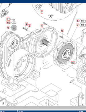  road milling machine gearbox part number 2350133