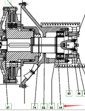  road milling machine clutch bearing part number 155380