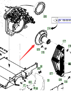  Road Milling Machine Clutch Assembly Part Number 127676