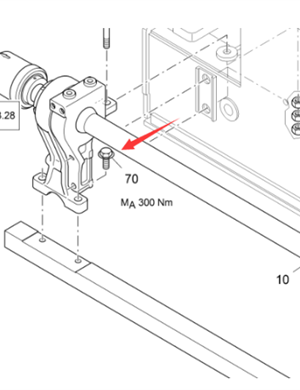 V ö gel paver hammer connecting bolt part number 9616340045