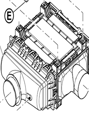 V ö gel paver air filter assembly part number 2187613