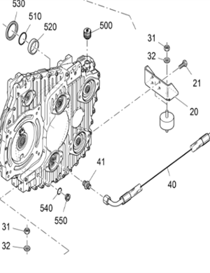 V ö gel paver transfer case assembly part number 2464739