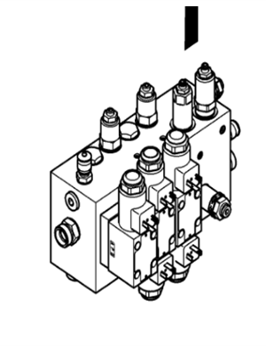 V ö gel paver HA1 solenoid valve assembly part number 2339201