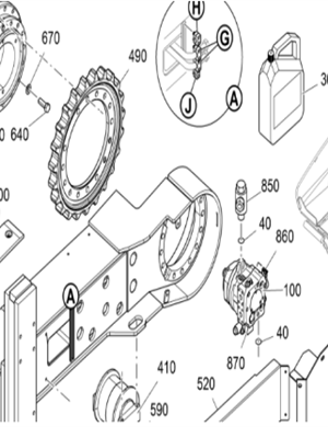 V ö gel paver walking motor reducer part number 2102721