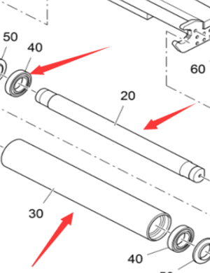 V ö gel paver idler shaft 2182538