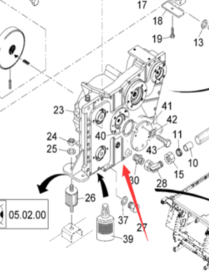 V ö gel paver transfer case assembly part number 2031320