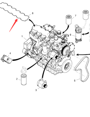  Vö gel paver valve cover gasket part number 2084238