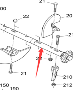 V ö gel paver host spiral shaft part number 2087504