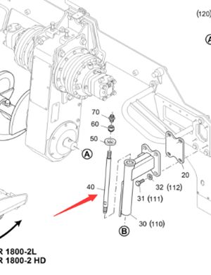 V ö gel paver host hanger connecting shaft part number 4602022624