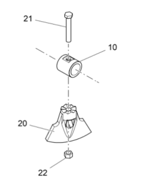 V ö gel paver connection sleeve part number 2075202