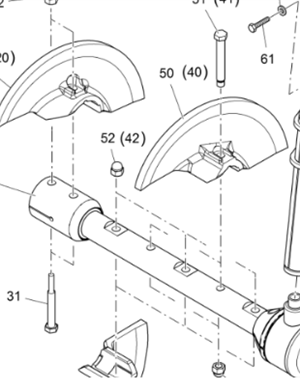 V ö gel paver stirring blade nut part number 9500201587