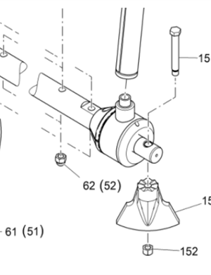 V ö gel paver Fogler reverse blade nut part number 2395336