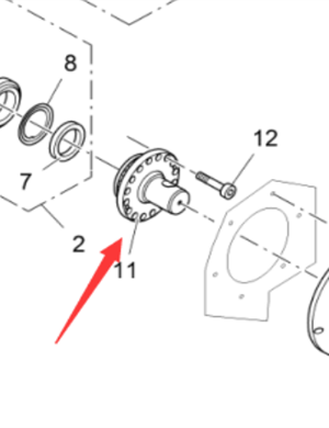 Vö pavers   Spiral lower sprocket flange shaft part number 2011522